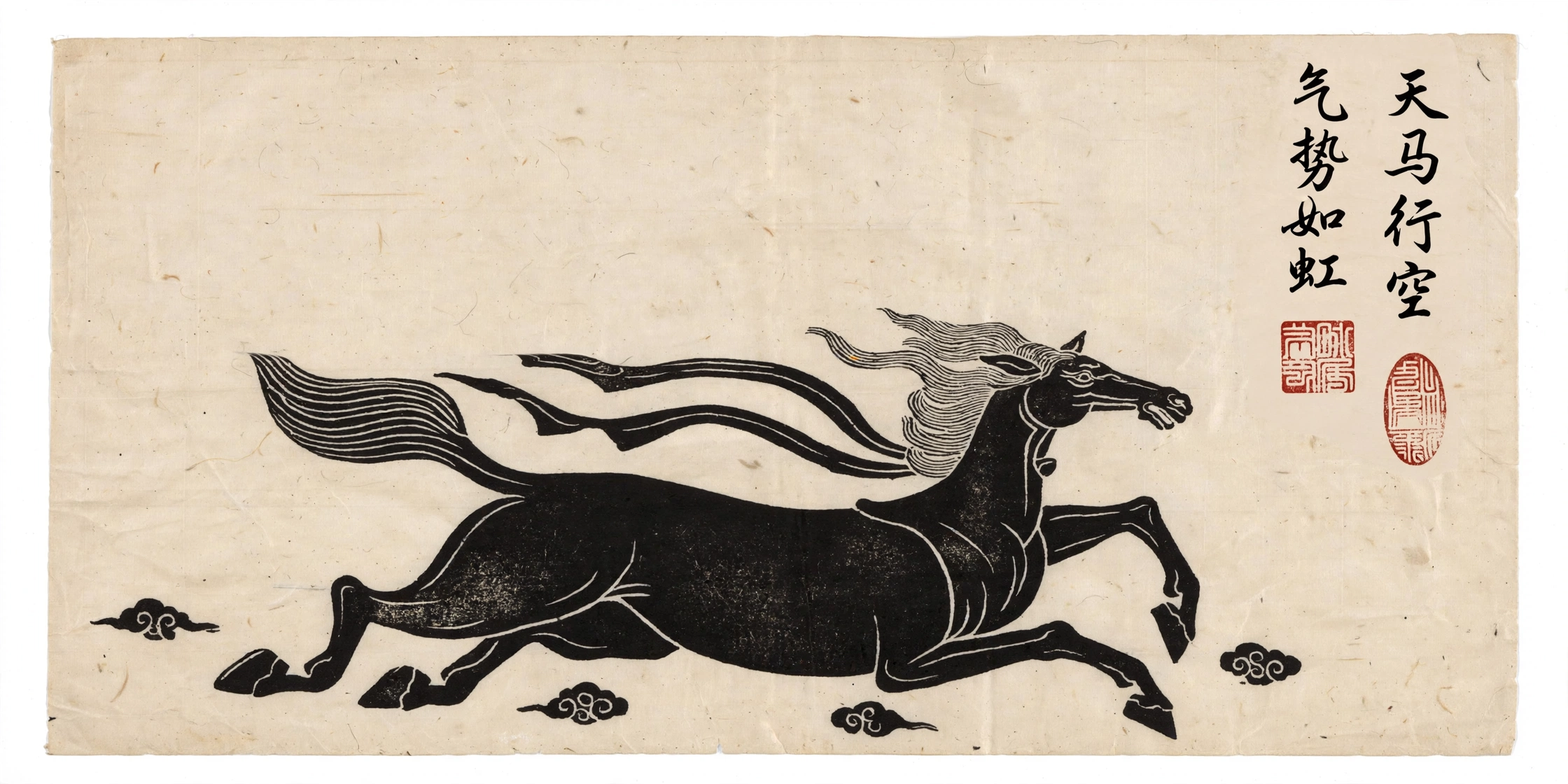 Tianma Standard — yang engraved rubbing